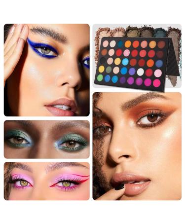 Rechoo 40 Colors Eye Makeup Palette - Vibrant Matte & Shimmer Eyeshadows for Stunning Looks - Buy Online on GoSupps.com