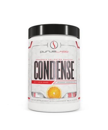 Purus Labs Condense Juicy Florida Orange Endurance Enhancing Pre-Workout Powder – Caffeine for Energy – Beta-Alanine – Great Pumps – Clean Energy – Nitric Oxide Boosting – Zero Dyes – Full 40 servs