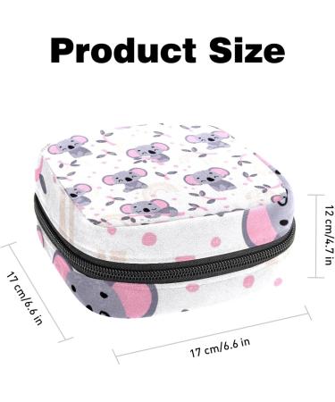 Koala Rainbow Menstrual Cup Pouch & Sanitary Napkin Storage Bag - Multicolor (Color 5) - Buy Online on GoSupps.com