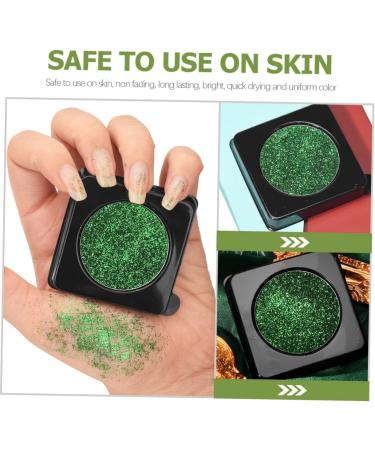 Beavorty Eyeshadow Stickers 3pcs Glitter Eyeshadow Palette green eye shadow makeup palettes green face glitter Miss set shine - Buy Online on GoSupps.com