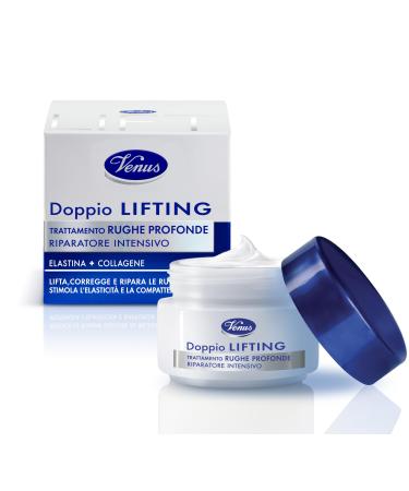 Venus, double lifting deep wrinkle treatment, intensive repairer with elasticity and collagen, reduces wrinkles and firms the skin, boosts elasticity, 50 ml, clinically tested