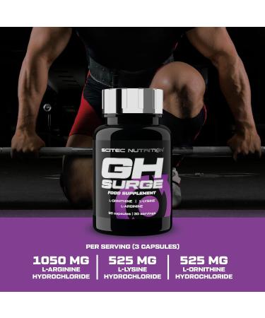 Scitec Nutrition GH Surge Capsules - L-Arginine, L-Ornithine, L-Lysine Supplement 90ct - Buy Online on GoSupps.com