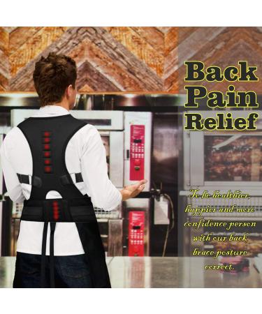Back Brace Posture Corrector Magnetic Therapy Improves Posture and Provides Lumbar Support for Lower and Upper Back Pain with Adjustable Soft Elastic Shoulder Straps Men and Women (XXL) - Buy Online on GoSupps.com