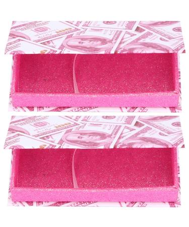 2pcs Pack of Pink False Eyelashes with Magnetic Storage Boxes | Empty Eyelash Organizer for Easy Travel & Display - Buy Online on GoSupps.com