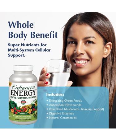 KAL Enhanced Energy Multivitamin | Whole Food Based | 180 Capsules - Buy Online on GoSupps.com