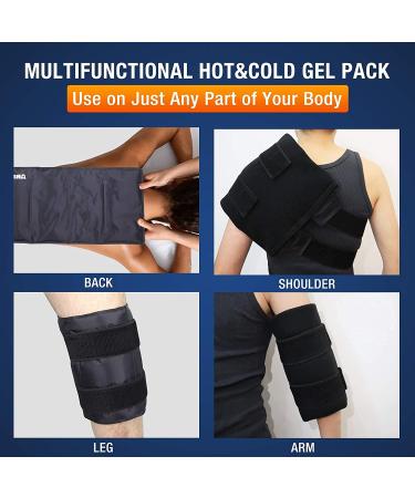 Arris Large Knee Ice Bag | Reusable Hot & Cold Therapy Gel Pad for Pain Relief & Injury Recovery - Buy Online on GoSupps.com