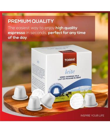 Torri Skimmed Milk compatible with Nespresso | Soluble PET | (10 pods) - Buy Online on GoSupps.com