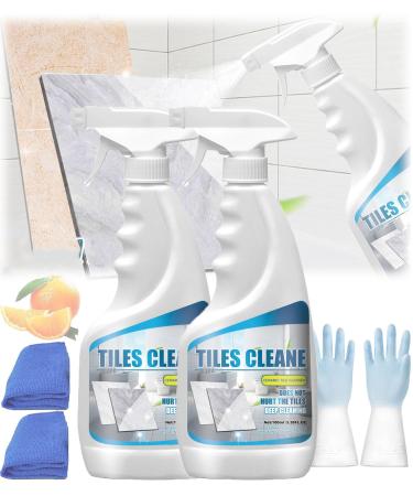 Tile Grout Cleaner Sprayer Powerful Grout Cleaner for Tile Floors Tile Grout Cleaner and Whitener Ceramic Tile Marble Cleaning Liquid Multipurpose Kitchen Bathroom Cleaner (2PCS) - Buy Online on GoSupps.com