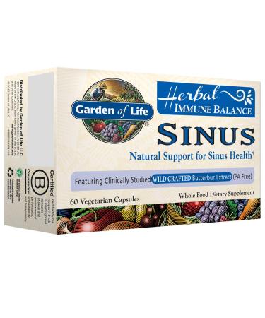 Garden of Life Herbal Immune Balance Sinus 60 Vegetarian Capsules