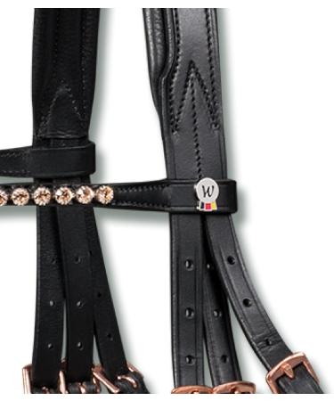 Buy WALDHAUSEN X-Line Bridle Ros Black for Warmbloods | International Shipping Available - Buy Online on GoSupps.com