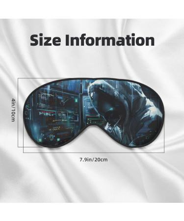 SSIMOO Hacker Attack Soft Sleep Eye Mask - Breathable Eye Patch for Women Ideal for Travel & Relaxation Black - Buy Online on GoSupps.com