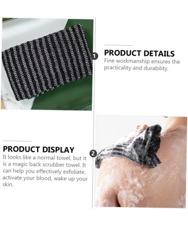 FOMIYES 1pc Bath Towel Exfoliating Washcloth Exfoliating Towel Long-Lasting Back Scrubber Practical Back Scrubber Japanese Towel Silicone Body Scrubber Back Exfoliator Cleaner Shower Bar - Buy Online on GoSupps.com