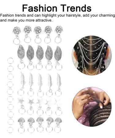 Dreadlocks Hair Braiding Rings Oxidation Rust Resistant Hair Braiding Rings with Small Rings for Hair Braiding for Beard Braiding - Buy Online on GoSupps.com