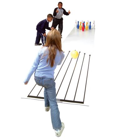 Cosom Indoor Bowling Lane For Use With Lightweight Plastic or Foam Pins and Balls, Physical Education Equipment, Childrens Bowling Lane, Plastic Bowling Equipment, Childrens Toy Bowling Lane