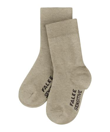 FALKE Unisex Baby Cotton Soft-Top Socks With Gentle Grip On Leg With Elasticated ZOne In Ankle Area For A Better Fit Blue Pink More Colours 1 Pair Sensitive 12-18 Months Beige (Sand Melange 4650) new - eco-friendly