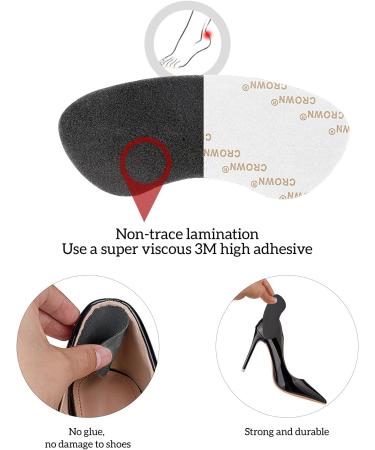 Makryn Heel Grips for Men & Women | Self-Adhesive Heel Pads for Loose Shoes - Perfect Cushioning & Comfort (Black) - Buy Online on GoSupps.com