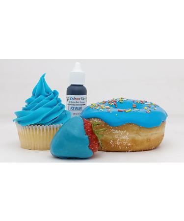 Colour Flex Ice Blue Food Colouring Gel - 15ml | Perfect for High Fat Foods, Buttercream, Chocolate Batters, Fondant Icing | Oil-Based Formula - Buy Online on GoSupps.com