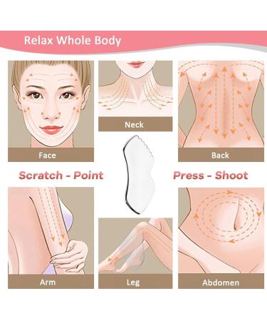 Stainless Steel Gua Sha Tool for Face | Facial Massage & Lifting | Spa Quality Scraping Stone - Buy Online on GoSupps.com