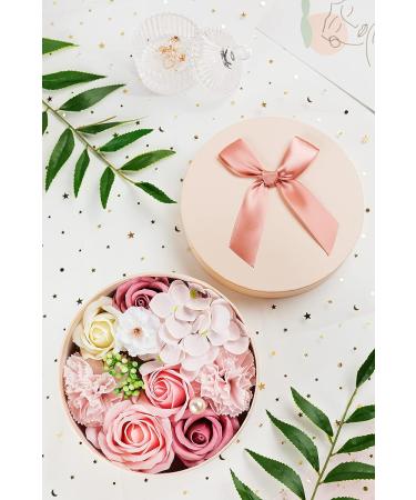 Flora Scented Luxury Bath Soap - Rose/Carnation Flowers with Plant Essential Oil in Gift Box | Perfect Gift for Birthday, Valentine's Day, Mother's Day, Teachers' Day, Christmas - Buy Online on GoSupps.com
