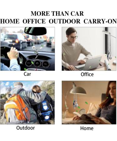 Buy Hollow Ball Pendant Car Essential Oil Diffuser Aromatherapy Jewelry & Air Freshener for Men & Women Silver Mirror Hanging Accessory - Buy Online on GoSupps.com