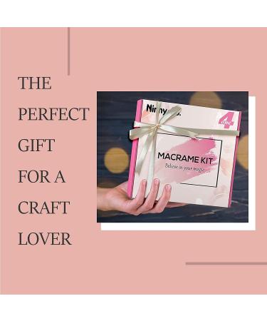 4-in-1 Macrame Kit for Adults - Wall Hanging, Plant Hanger, Dreamcatcher, Keychain with Instructions and Tutorials - Buy Online on GoSupps.com