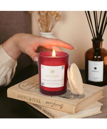 Luana Rose Fragrance Candle Gift Set - 2x200g Aromatherapy 100% Natural Soy Wax Long-Lasting Vanilla & Apple - Perfect High-Quality Gifts for Women - Buy Online on GoSupps.com