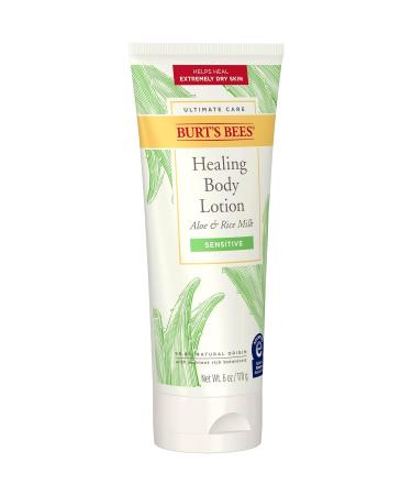 Burt's Bees Ultimate Care Healing Body Lotion - Aloe & Rice Milk for Sensitive Skin | 98.8% Natural | 6oz - International Shipping Available - Buy Online on GoSupps.com
