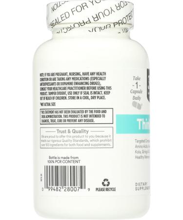 365 by Whole Foods Market Think Smart with B Vitamins Amino Acids Ginkgo Asian Ginseng Gotu Kola & Choline 120 Capsules 120 Count (Pack of 1) - Buy Online on GoSupps.com