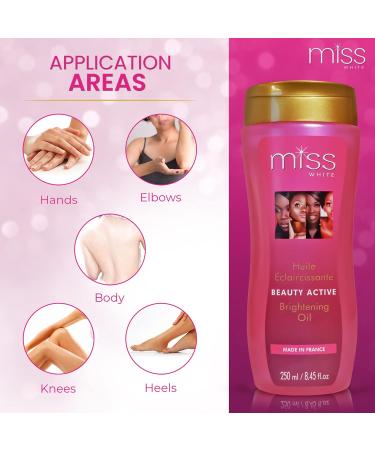 FAIR & WHITE Miss White Brightening Oil 250ml | Skin Brightening with Almond Oil | International Shipping Available - Buy Online on GoSupps.com