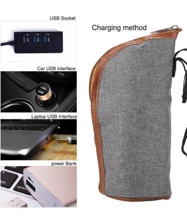 Portable USB Baby Bottle Warmer - Travel Milk Heater Bag with Insulation Thermostat - Buy Online on GoSupps.com