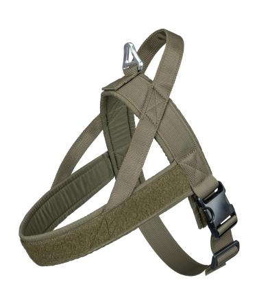 Excellent elite spanker tactical dog dishes vest adjustable nylon pet dog dishes to small medium large dog (army green-l) l army green green
