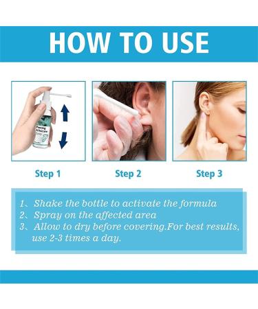 Ear Wax Softener & Cleaner Spray - Natural Solution for Ear Blockage, Pain & Infections (2pcs) - Buy Online on GoSupps.com