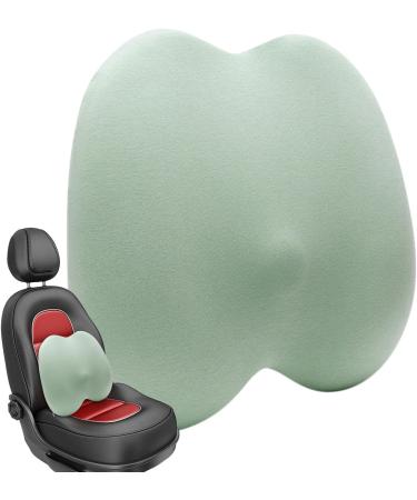 Car Backrest Cushion | Breathable Lumbar Support Cushion | Summer Soft Sponge Waist Protection Cushion Ergonomic Backrest Cushion for Men Green - Buy Online on GoSupps.com