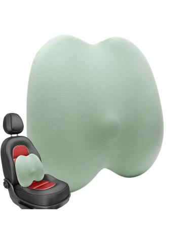 Back Rest for Car | Soft Sponge Back Cushion Breathable | Ergonomic Summer Waist Protection Soft Sponge Car Waist Pad Green