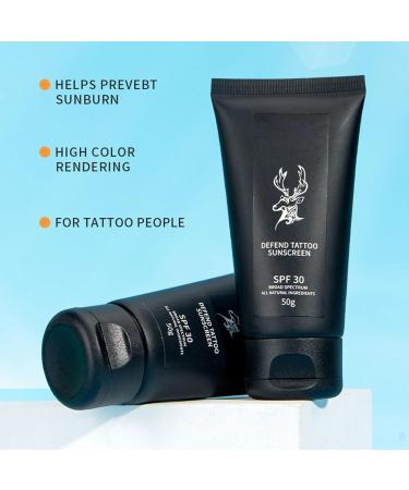 Tattoo Screen Sunscreen | 50g Sunscreen Lotion Prevents Fading Brightening and Moisturizing Aftercare - Buy Online on GoSupps.com