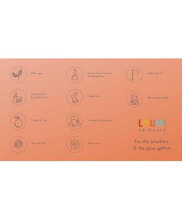 LOUMI Skincare Lightweight Hydrating Aloe Face Cream - Soften & Brighten Skin with Aloe Vera Algae & Hyaluronic Acid - Premium US-Made Formula - Buy Online on GoSupps.com