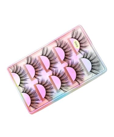 UAMOU Mink Lashes Bulk 5 Pair Natural Long Faux Cils Cilios Mink 3D False EyeLashes Makeup Fluffy Eye Lashes maquillaje Cheerfully (Color : G408 Size : 30 BOXES (150 pairs))
