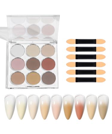 Poudre scintillante pour ongles - Finition miroir magique - Chrome - Brillant - D grad arc-en- - D coration pour P ques Halloween No l CF03