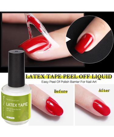 Buy Gel Nail Polish Remover (2 Packs 15ML) Fast & Easy Removal with Liquid Latex Tape | Professional Gel Polish Remover Tools - Buy Online on GoSupps.com