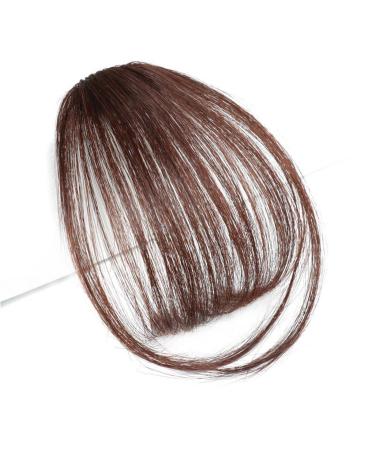 Bangs Hair Clip Hair Clip in Bangs Synthetic Clip In Hair Air Bangs Hairpiece Black Brown Extensions Mini Fake Bangs Hairpiece for Women Bangs Clip in Hair (Color : 18-2M33)
