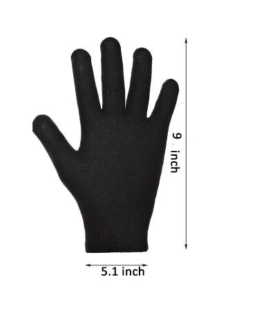 EXPER Men's Large Moisturizing Gel Gloves - Hydrating Dry Hands Treatment for Overnight Healing - Black - Buy Online on GoSupps.com