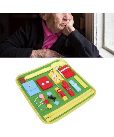 Dementia Sensory Pad Educational Sensory Blanket Memory Loss Fidget Blanket for Elderly Alzheimer Patient Anxiety Sensory Blanket - Buy Online on GoSupps.com
