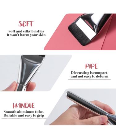 BS-MALL Foundation Makeup Brush Set | 3 Makeup Sponge Blenders | Silver & Pink | International Shipping - Buy Online on GoSupps.com