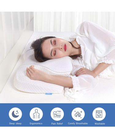 HOKIZU Cervical Memory Foam Pillow | Ergonomic Design for Neck & Shoulder Pain Relief | Orthopedic Support for Side, Back, Stomach Sleepers - Buy Online on GoSupps.com