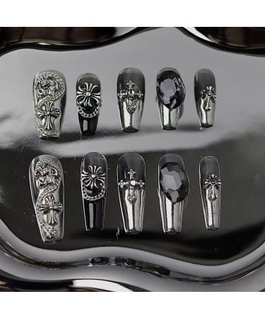 Temperament-enhancing nail art night spice girl wears a fake nails patch by hand and the nail art explodes.(M) - Buy Online on GoSupps.com