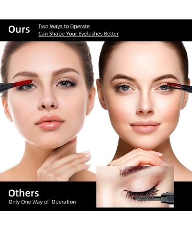 2 in 1 Double-Sided Heated Electric Eyelash Curler - Rechargeable with 3 Temperature Gears for Long-Lasting Eye Beauty | Perfect Makeup Tool for Women & Girls - Buy Online on GoSupps.com