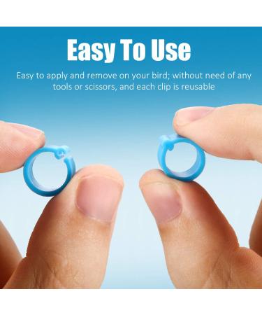 Weewooday 300 Pieces 8 mm Bird Ring Leg Bands Plastic Multi-Colour Pigeon Foot Bands Clip on Leg Rings for Chicks Bantam Finch Dove Lovebird Quail Small Poultry - Buy Online on GoSupps.com
