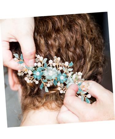 Beaupretty Accessories hair plug hair barrettes for women tiaras for girls hair combs for women accessories gajra flower hair clips for bun clips for hair bride flower headdress Wedding - Buy Online on GoSupps.com