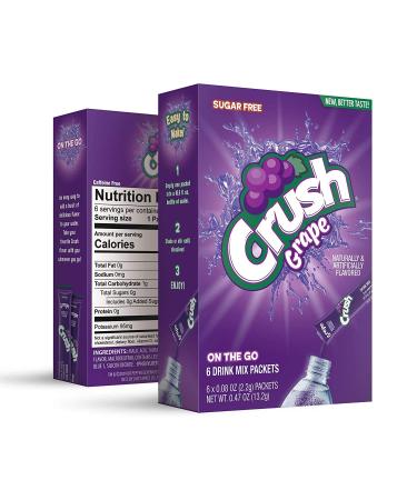 Crush Powder Drink Mix - Sugar Free & Delicious (Classic Variety, 30 Sticks) - Buy Online on GoSupps.com