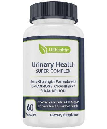 UR HEALTHY D-Mannose 1000mg Urinary Tract Health Supplement for Men + Women 60 Extra Strength Capsules Natural Long-Term UT Health Support Supplement
